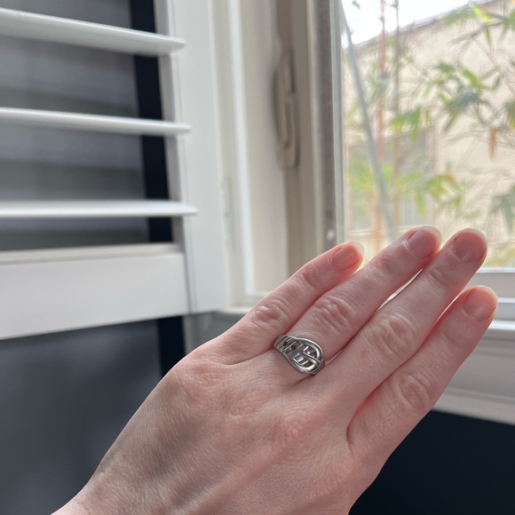 925 Sterling Silver Buckle Ring - Picture 2 of 6